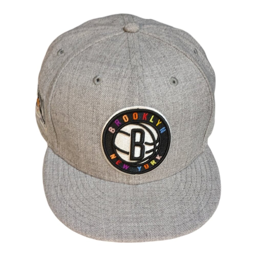 Brooklyn Nets New Era Hoop Team 59Fifty Fitted Cap - NWOT- size  7 5/8